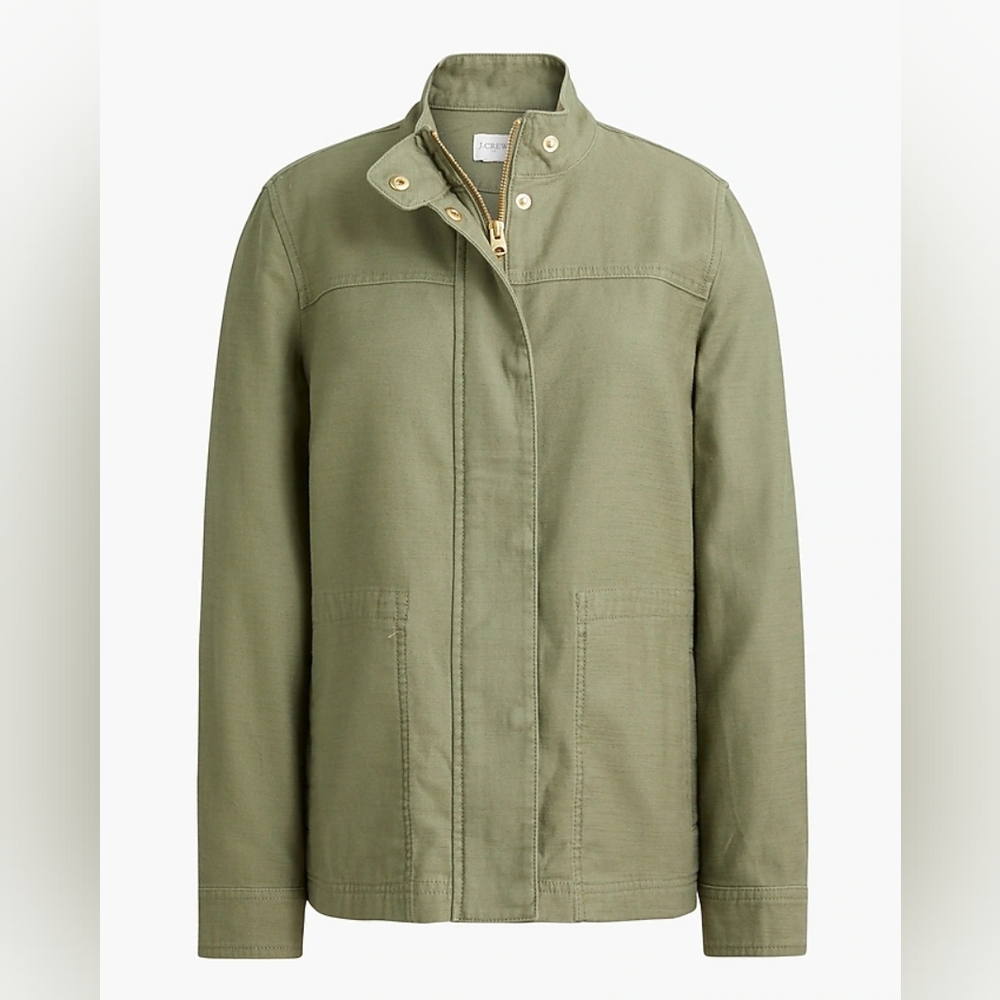 J. Crew Factory Lightweight Utility Jacket in Green